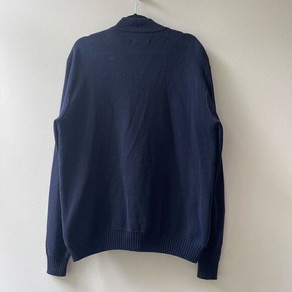 Adolfo
Dominguez Cotton Blend Zip Front Navy Blue Jacket - Large - Like New - Picture 8 of 8